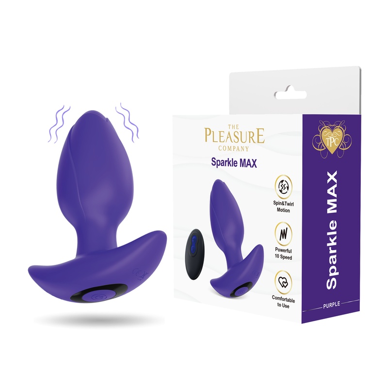 SPARKLE MAX PLUG – ADULT TOYS – UNISEX – 1CT – TPC1054 – [MSRP: $47]