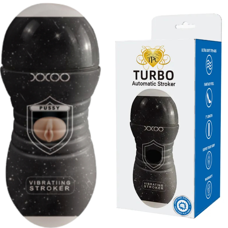 TURBO AUTOMATIC STROKER MASTURBATOR – ADULT TOYS – MALE – 1CT – TPCW5001 – [MSRP: $22.50]