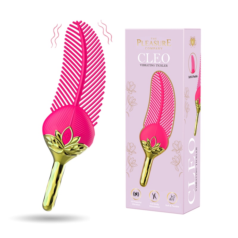 CLEO FEATHER TICKLER – ADULT TOYS – FEMALE – 1CT – [MSRP: $47]