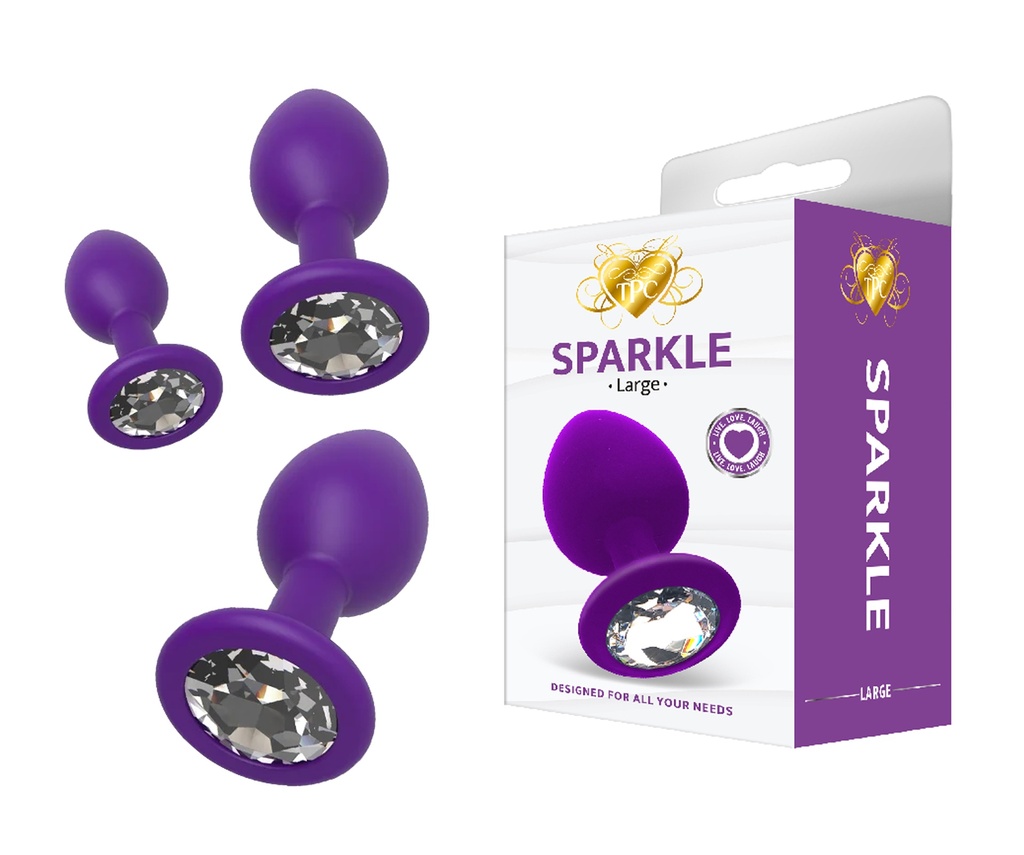 SPARKLE GEM PLUG – ADULT TOYS – UNISEX – VARIOUS SIZES – 1CT – [MSRP: $12.50-$19]