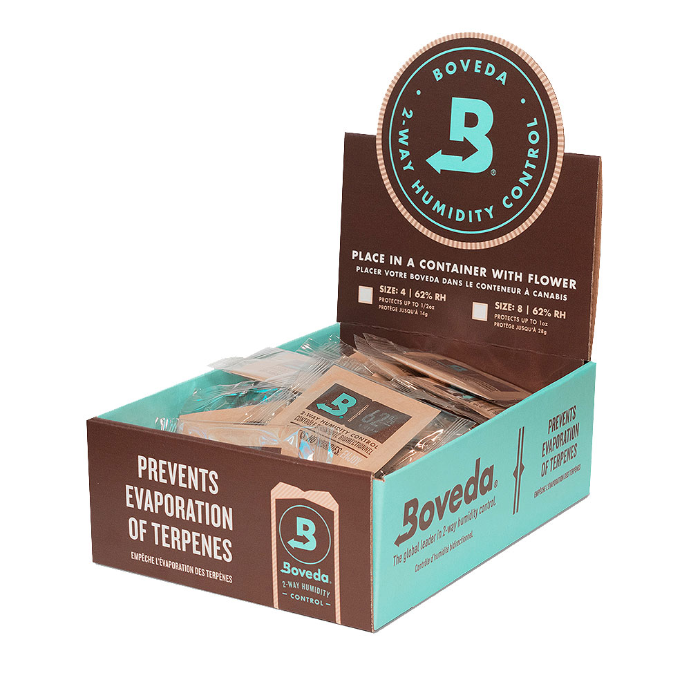 BOVEDA – STORAGE SOLUTIONS / HUMIDITY CONTROL – 2-WAY HUMIDITY CONTROL 8G – 100CT – [MSRP: $2.50 EACH]