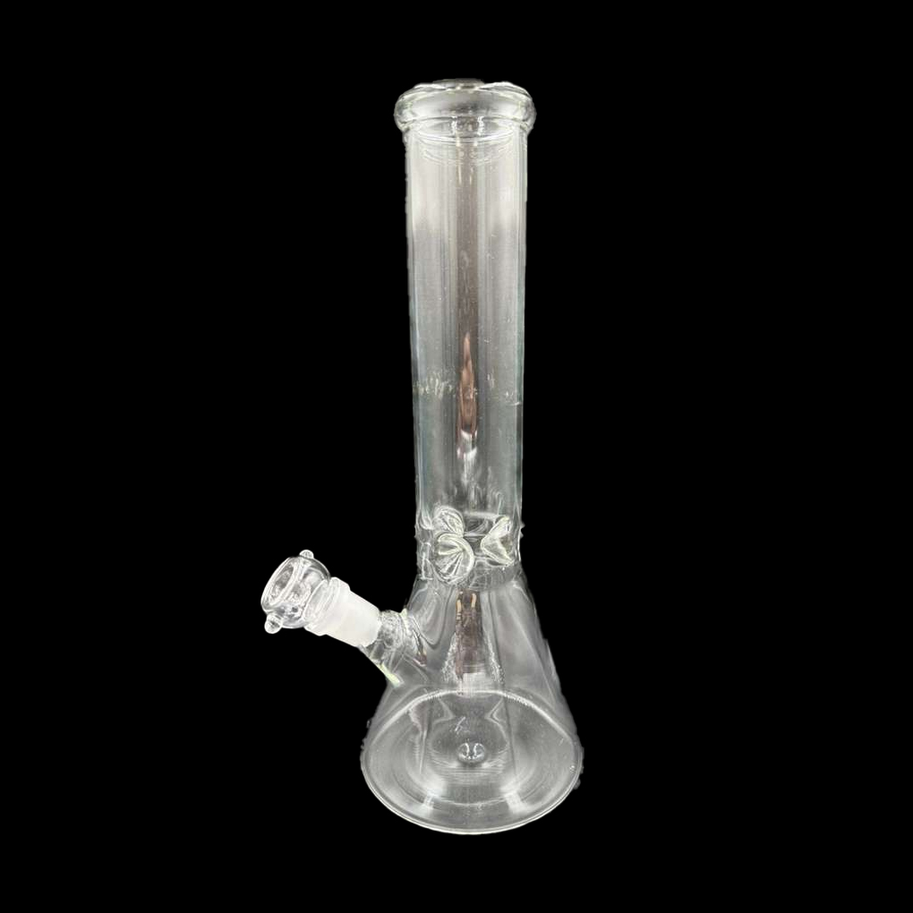 CLEAR CLASSIC – GLASS WATER PIPE – 12-INCH – BEAKER – 350G – 1CT – GB-BKR-12-350G – [MSRP: $21.50]