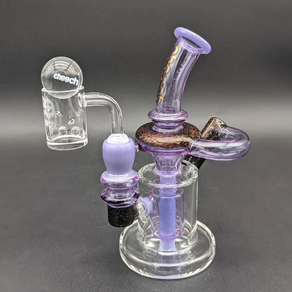 CLEAR CLASSIC – GLASS WATER PIPE – 6-INCH – DOUBLE CHAMBER RECYCLER – 200G – 1CT – GB-RCY-06-200G – [MSRP: $14]