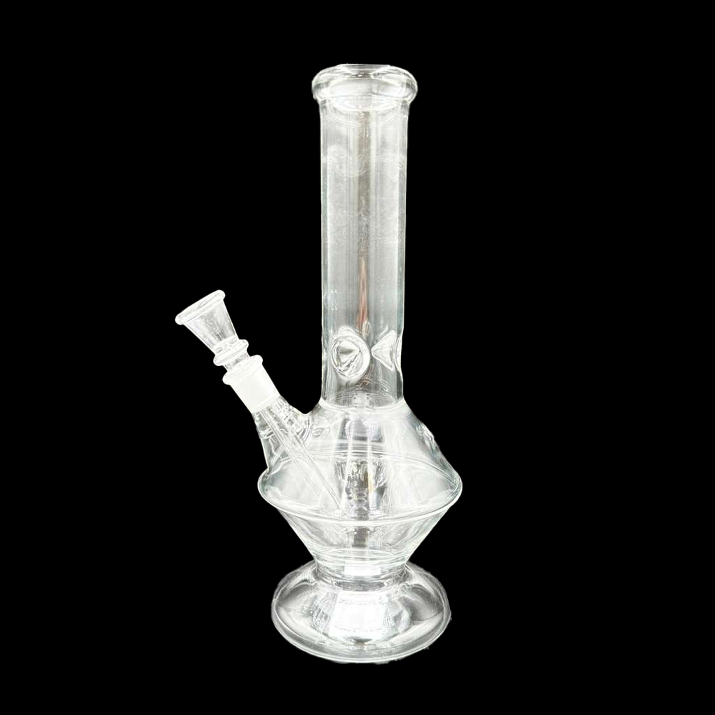 CLEAR CLASSIC – GLASS WATER PIPE – 10-INCH – STRAIGHT TUBE – 200G – 1CT – GB-CLST-10-200G – [MSRP: $15]