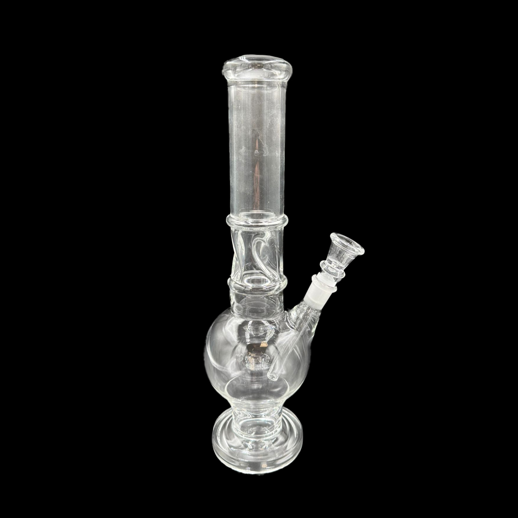 CLEAR CLASSIC – GLASS WATER PIPE – 10-INCH – BEAKER BASE – ICE CATCHER – 1CT – GB-CBIC-10-300G – [MSRP: $22.50]