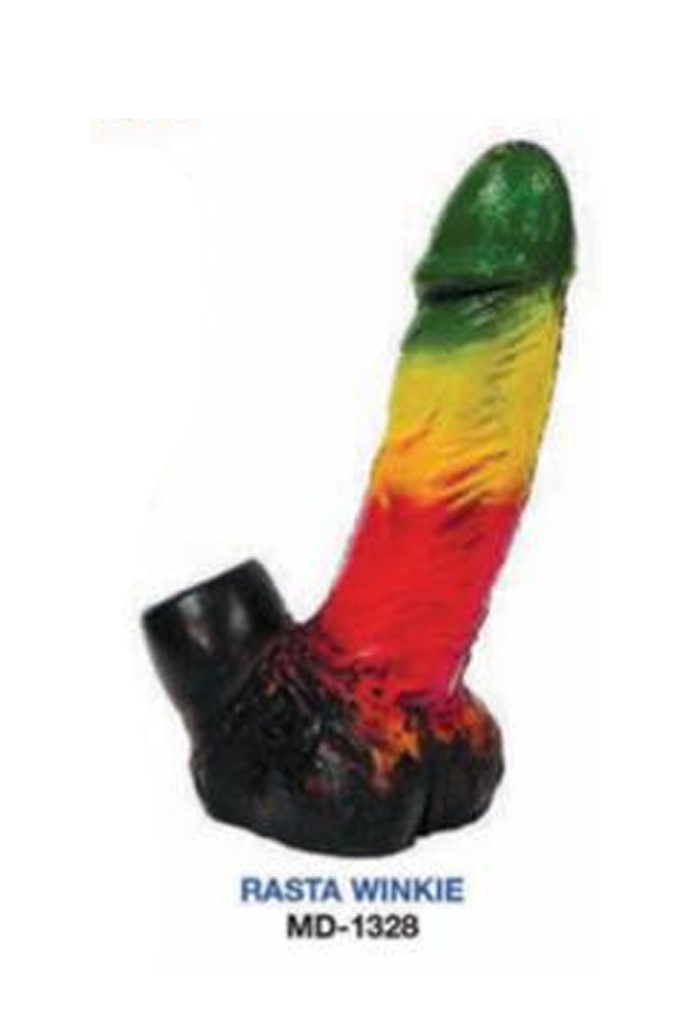 RASTA WINKIE – HAND CRAFTED – MEDIUM – RESIN WATER PIPE – 1CT – MD-1328 – [MSRP: $20.50]