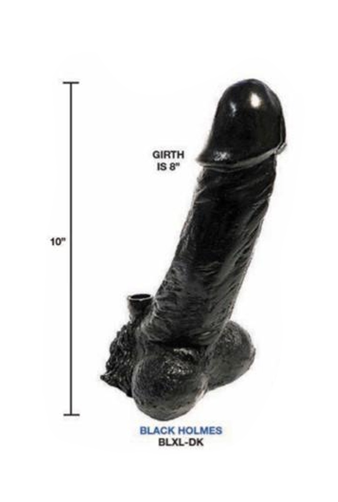 BLACK HOLMES – RESIN HAND CRAFTED X-LARGE WATER PIPE –  1CT – BLXL-DK – [MSRP: $48.50]