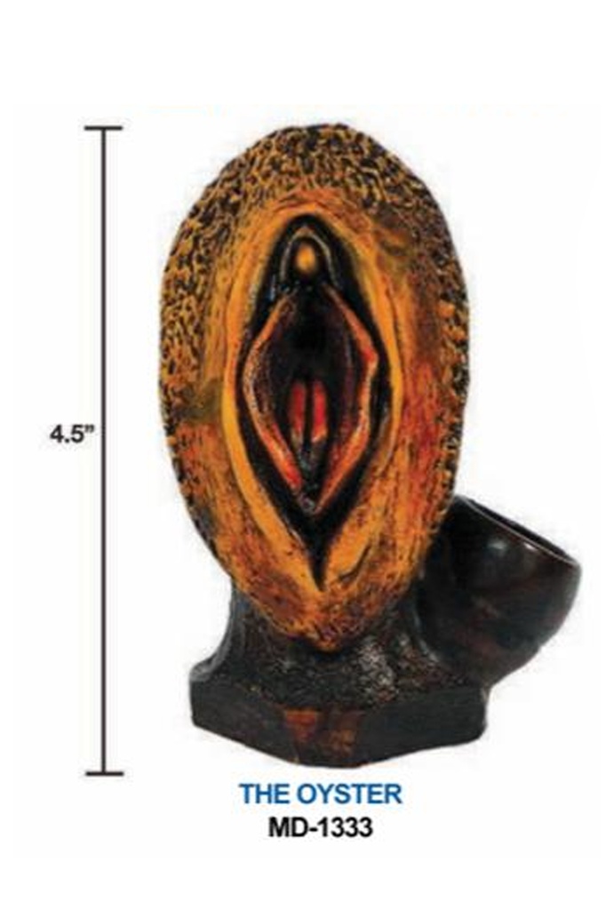 OYSTER – HAND CRAFTED – MEDIUM – RESIN WATER PIPE – 1CT – MD-1333 – [MSRP: $20.50]