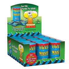 CANDY DYNAMICS – TOXIC WASTE BLUE SOUR CANDY DRUM – CANDY & SNACKS – 1.48OZ – 12CT DISPLAY – [MSRP: $2.79 EACH]