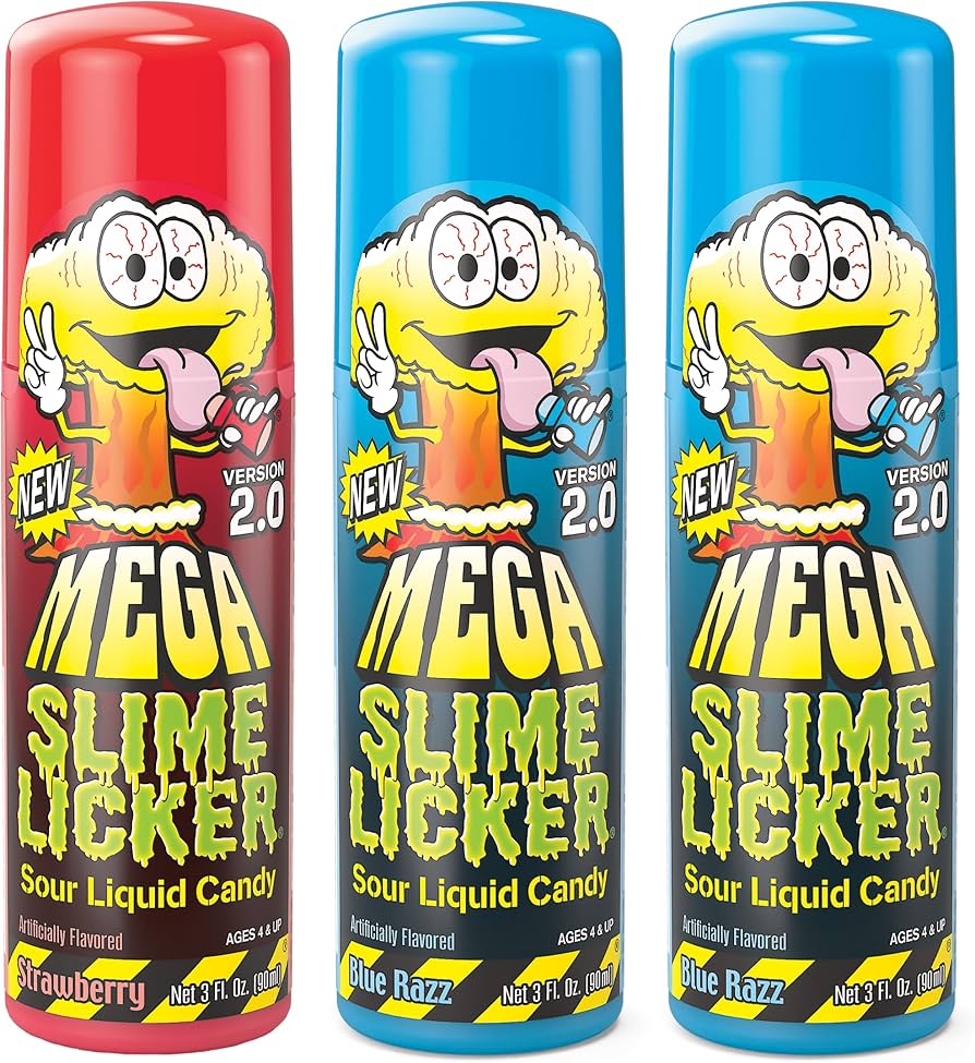 CANDY DYNAMICS – TOXIC WASTE MEGA SLIME LICKER 2.0 – CANDY & SNACKS – 3OZ – 12CT DISPLAY – [MSRP: $4.49 EACH]
