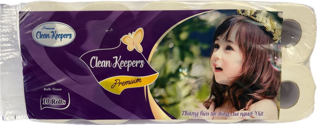 CLEAN KEEPERS – PREMIUM TOILET PAPER TISSUE – 3-PLY – 10 ROLLS – 100% VIRGIN PULP – STORE SUPPLY – 10CT – CLEAN - 115856 – [MSRP: $1.00 EACH - $8.00 10CT]