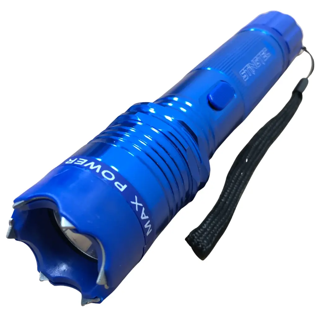 SNAKE EYE – TACTICAL MAX POWER STUN GUN – WITH LED FLASHLIGHT – MIXED COLORS – KNIVES & SELF DEFENSE – 1CT – ST-100 – [MSRP: $20]