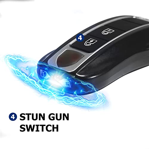SNAKE EYE – TACTICAL CAR KEY STUN GUN – WITH LED FLASHLIGHT – KNIVES & SELF DEFENSE – 1CT – ST2021 – [MSRP: $21.50]