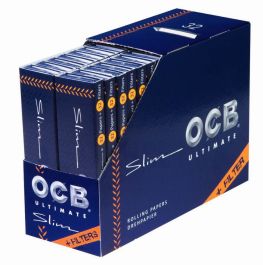 OCB – ROLLING PAPERS – ULTIMATE – SLIM WITH TIPS – 32CT DSPL – [MSRP: $5 EACH]