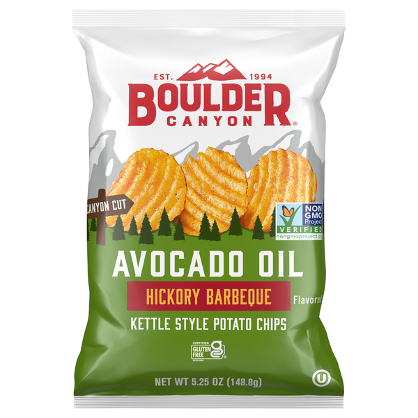 BOULDER CANYON AVOCADO OIL KETTLE STYLE POTATO CHIPS – CANDY & SNACKS – 2OZ – 1CT – [MSRP: $2.69]