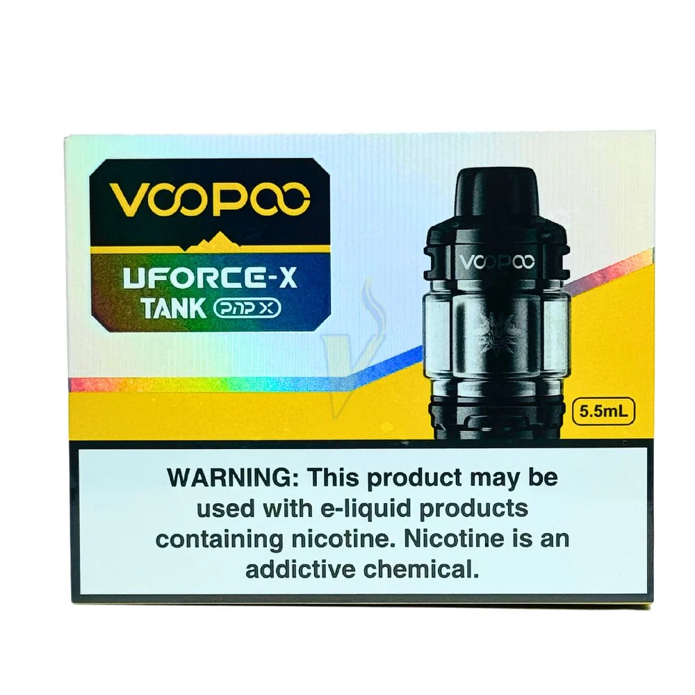 VOOPOO – VAPE TANKS – UFORCE X TANK – PNP X COMPATIBLE – 5.5ML – 1CT – [MSRP: $37.50]