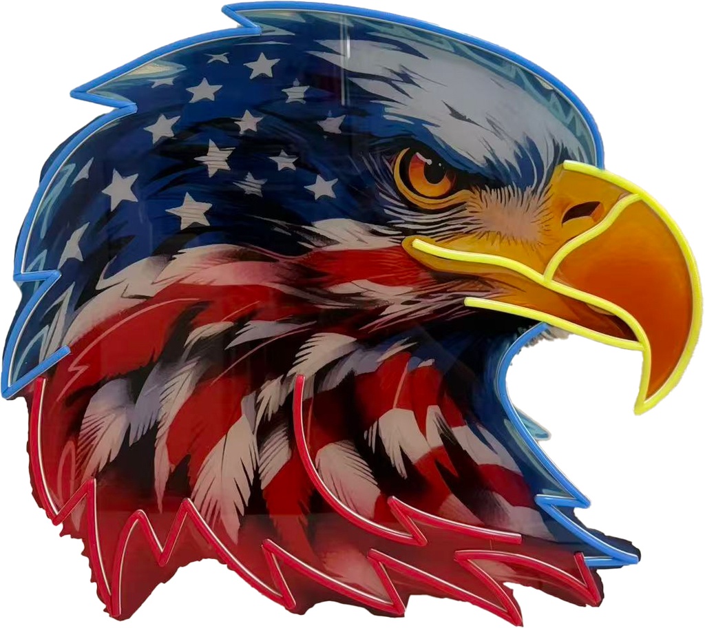 LED SIGN – USA – EAGLE HEAD LOGO – 30x27 – LED SIGN & OUTDOOR DISPLAY – 1CT – USAEGL – [MSRP: $STORE USE]