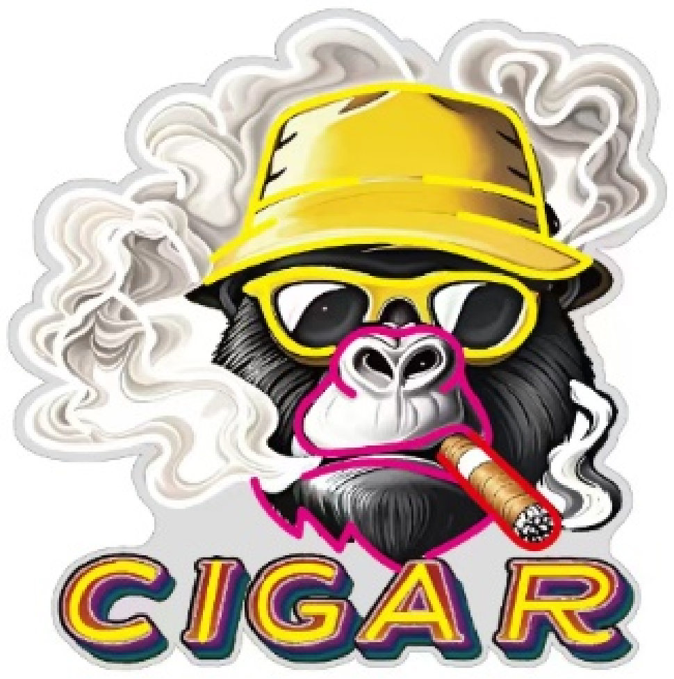 LED SIGN – "CIGAR" – MONKEY LOGO – 23.6×23.6 – LED SIGN & OUTDOOR DISPLAY – 1CT – CIGARMNK – [MSRP: $STORE USE]