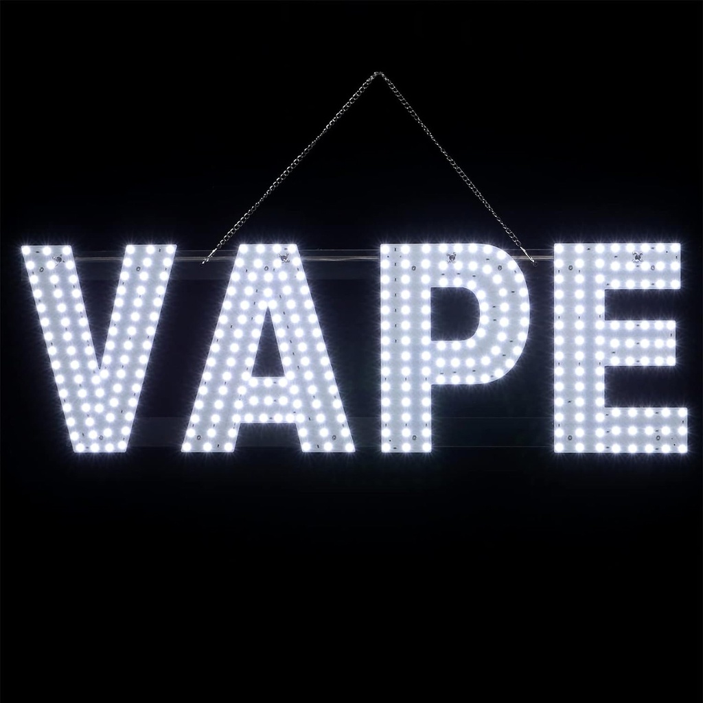 LED SIGN – "VAPE" – 10x32 – WHITE – LED SIGN & OUTDOOR DISPLAY – 1CT – VPEWHT1032 – [MSRP: $STORE USE]