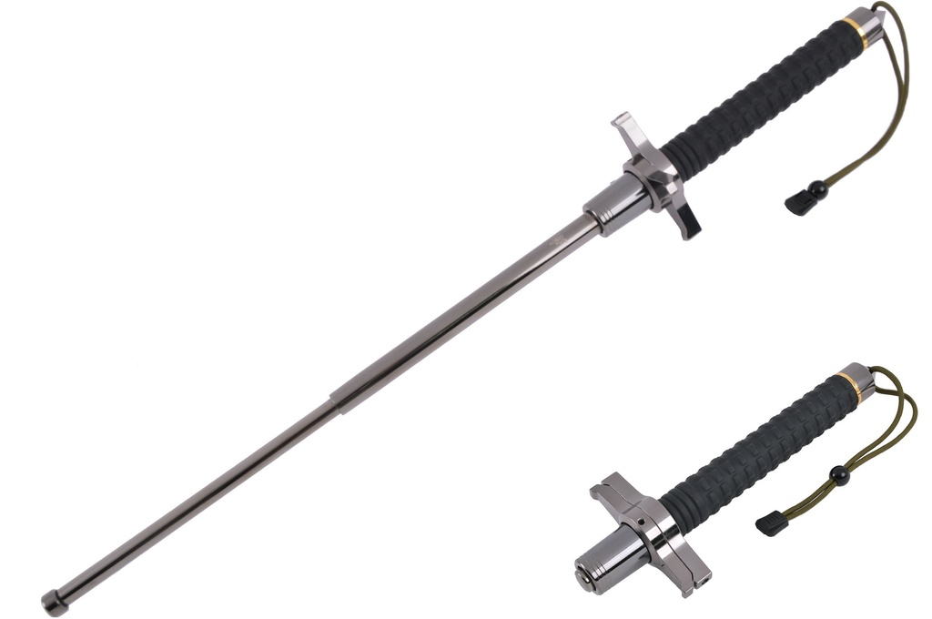 EXTENDABLE TACTICAL BATON – 37" – WOLF HEAD HANDLE – KNIVES & SELF DEFENSE – 1CT – NOV6 – [MSRP: $37.50]
