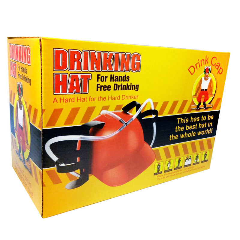 NOVELTY GAME - BASEBALL CAP BEER DRINKING HELMET – DUAL CAN HOLDER WITH STRAWS – 1CT – NOV22 [MSRP: $15]