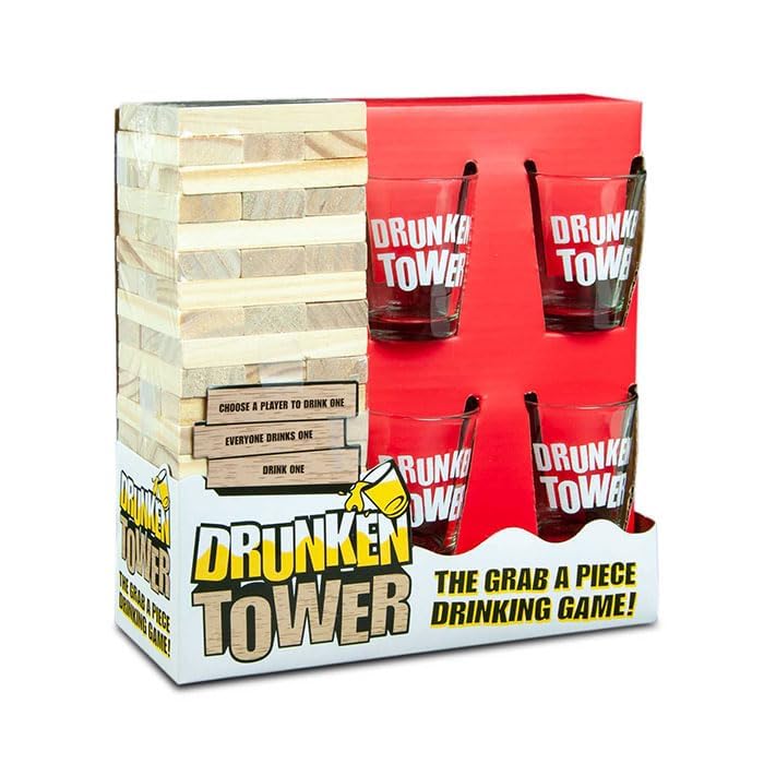 NOVELTY GAME - DRUNKEN TOWER SHOT GLASS GAME – 1CT – NOV26 [MSRP: $15]