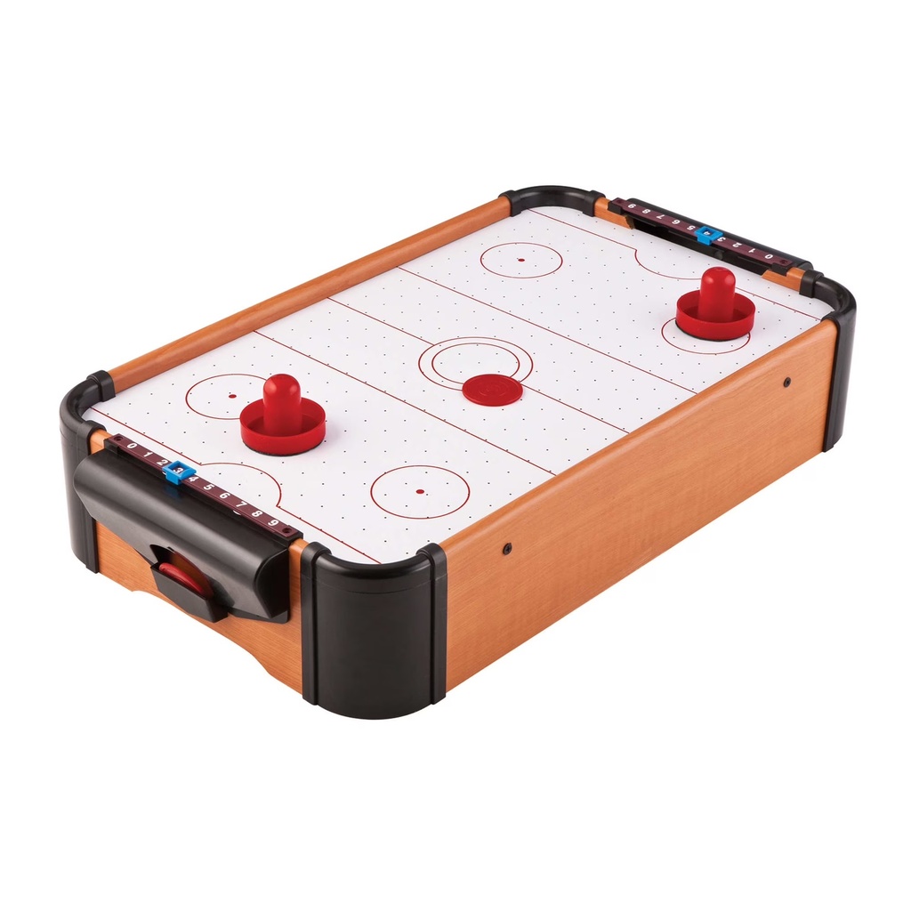 NOVELTY GAME - 51CM MINI AIR HOCKEY TABLETOP ARCADE GAME - WOODEN SPORT SET - 1CT - NOV43 [MSRP: $35]