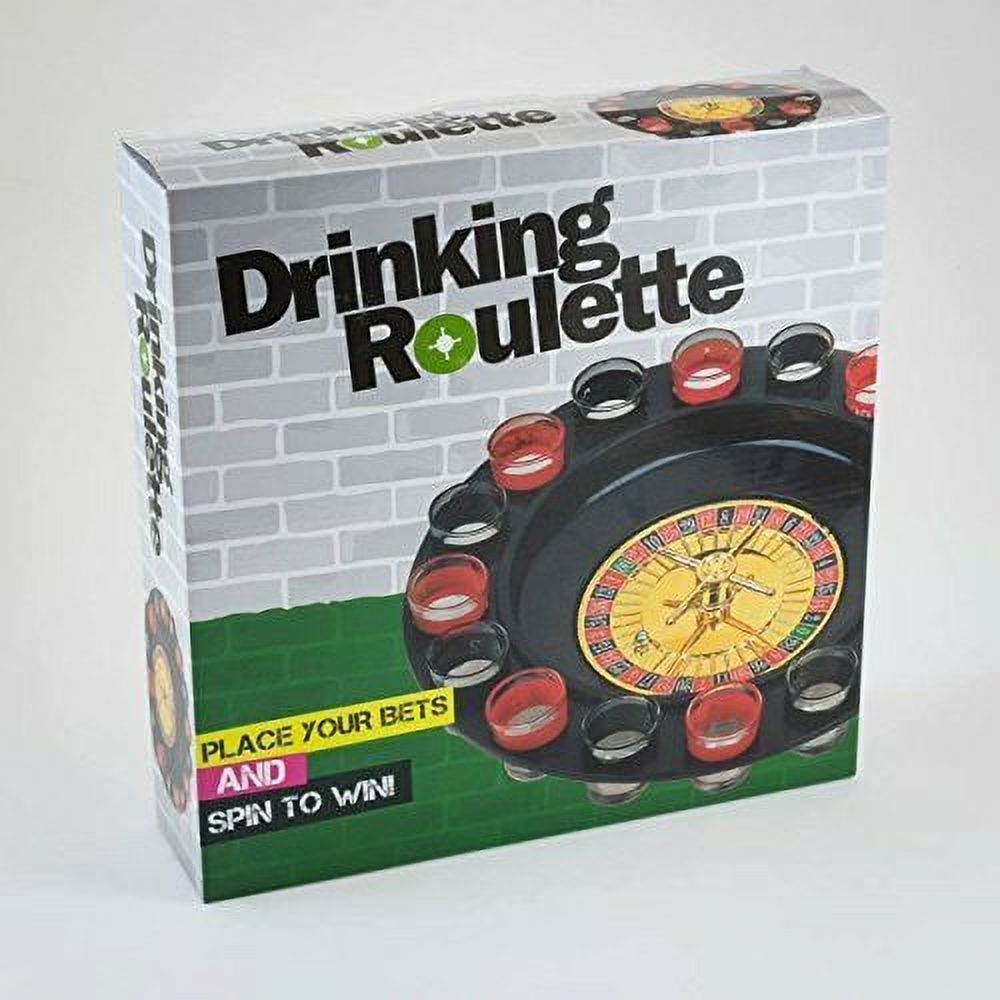 NOVELTY GAME - THREE IN ONE ROULETTE DRINKING GAME - SHOT GLASS PARTY FUN DRINK - 1CT - NOV47 [MSRP: $30]