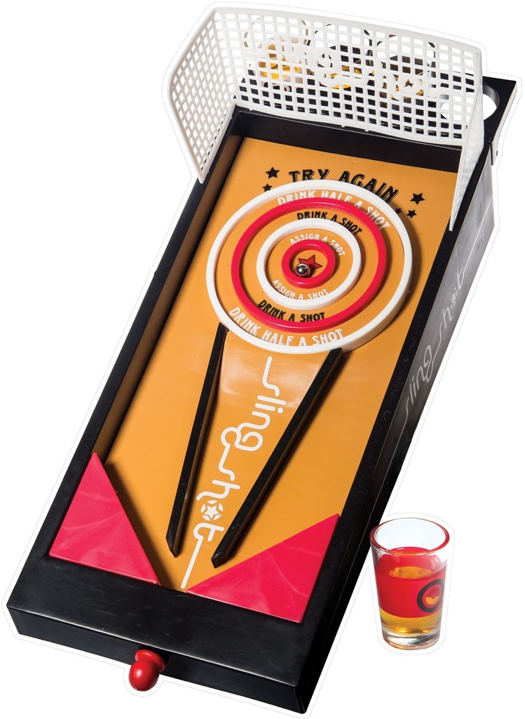 NOVELTY GAME - MINI TABLETOP PINBALL SLINGSHOT GAME - BOUNCING BALL ARCADE - 1CT - NOV49 [MSRP: $25]