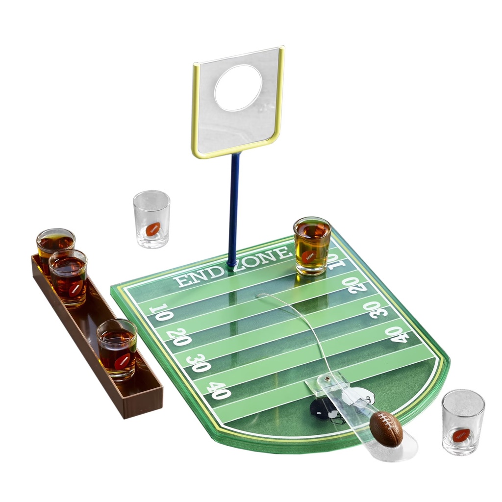 NOVELTY GAME - RUGBY FIELD SHOT DRINKING GAME – TABLETOP PARTY FUN DRINK – 1CT - NOV51 [MSRP: $15]
