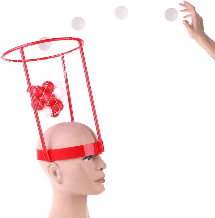 NOVELTY GAME - HEADBAND HOOP BASKETBALL GAME - WEARABLE PARTY FUN TOY - 1CT - NOV52 [MSRP: $10]