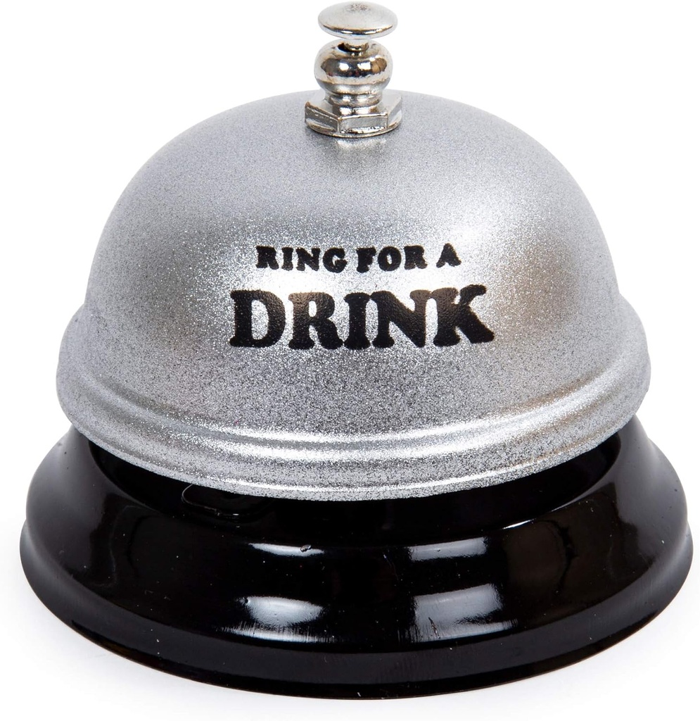 NOVELTY ACCESSORY - DRINK - RING FOR A DRINK GIFT & NOVELTY DESK CALL BELL - 1CT - NOV61 [MSRP: $5]