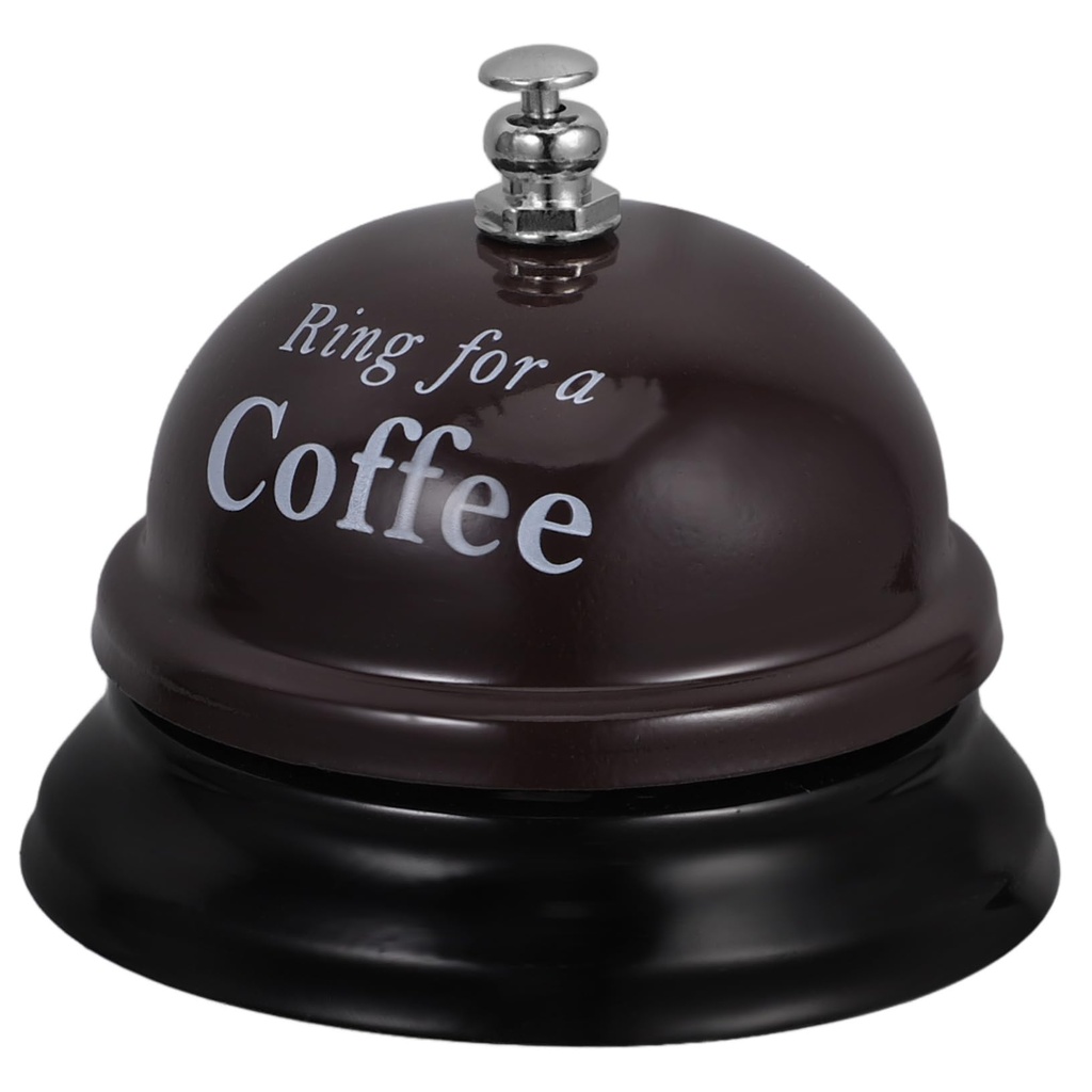 NOVELTY ACCESSORY - COFFEE - RING FOR COFFEE GIFT & NOVELTY DESK CALL BELL - 1CT - NOV66 [MSRP: $5]