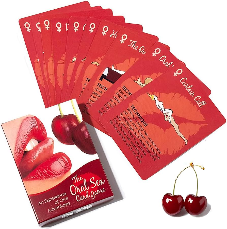 NOVELTY GAME - THE ORAL SEX - ADULT CARD GAME FOR COUPLES - 6CT - NOV69 [MSRP: $5 EACH]