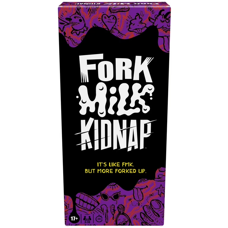 NOVELTY GAME - FORK MILK KIDNAP - ADULTS-ONLY HILARIOUS CARD GAME - 1CT - 0162D-3 [MSRP: $21 EACH]