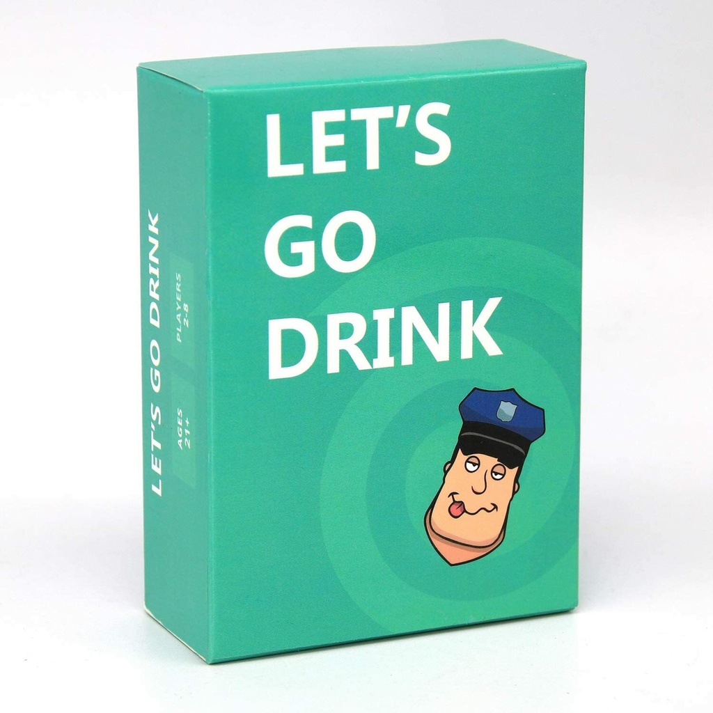 NOVELTY GAME - LET'S GO DRINK - ADULT PARTY DRINKING CARD GAME - 1CT - 0162D-4 [MSRP: $5 EACH]