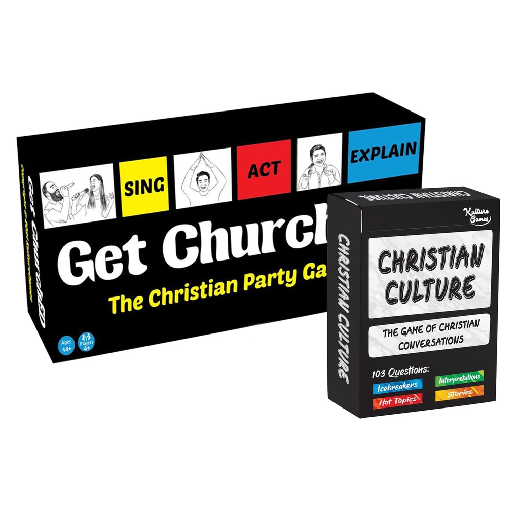 NOVELTY GAME - GET CHURCHED - CHRISTIAN PARTY TRIVIA CARD GAME - 1CT - 0162T-11 [MSRP: $12 EACH]