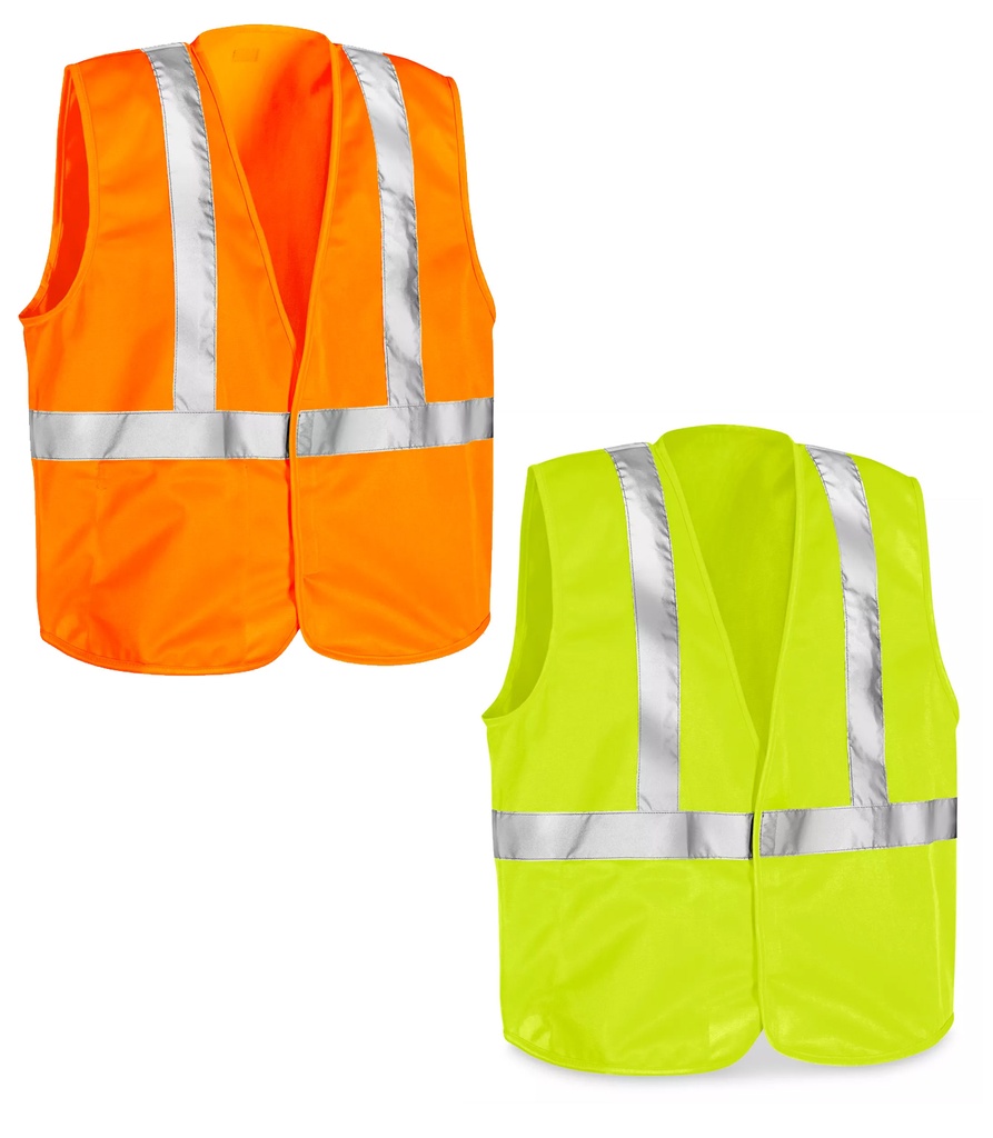 HARDWARE - HI-VIS REFLECTIVE SAFETY VEST - POLYESTER WORKWEAR PPE - 1CT - GST5 [MSRP: $5]