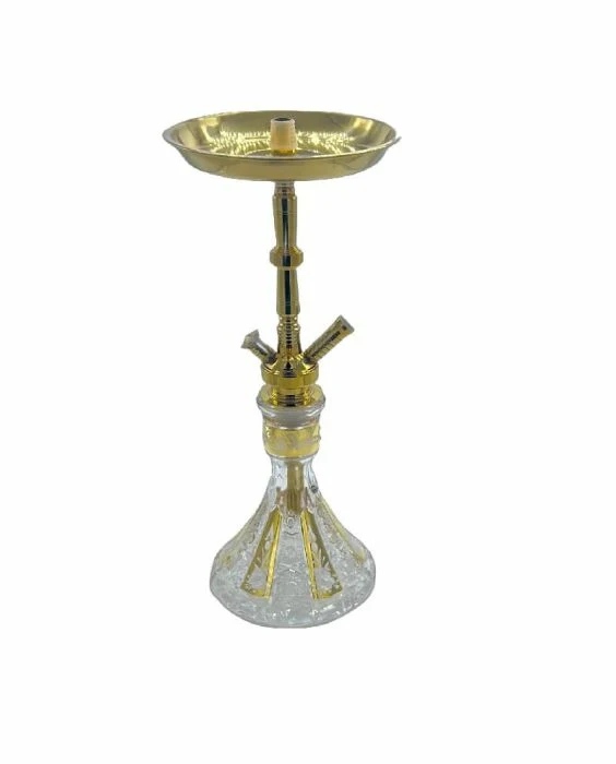 MYA – HOOKAH – HAND-CRAFTED BOHEMIAN STYLE – CRYSTAL & GOLD MIX – 1CT – 00NQ/211 – [MSRP: $320]