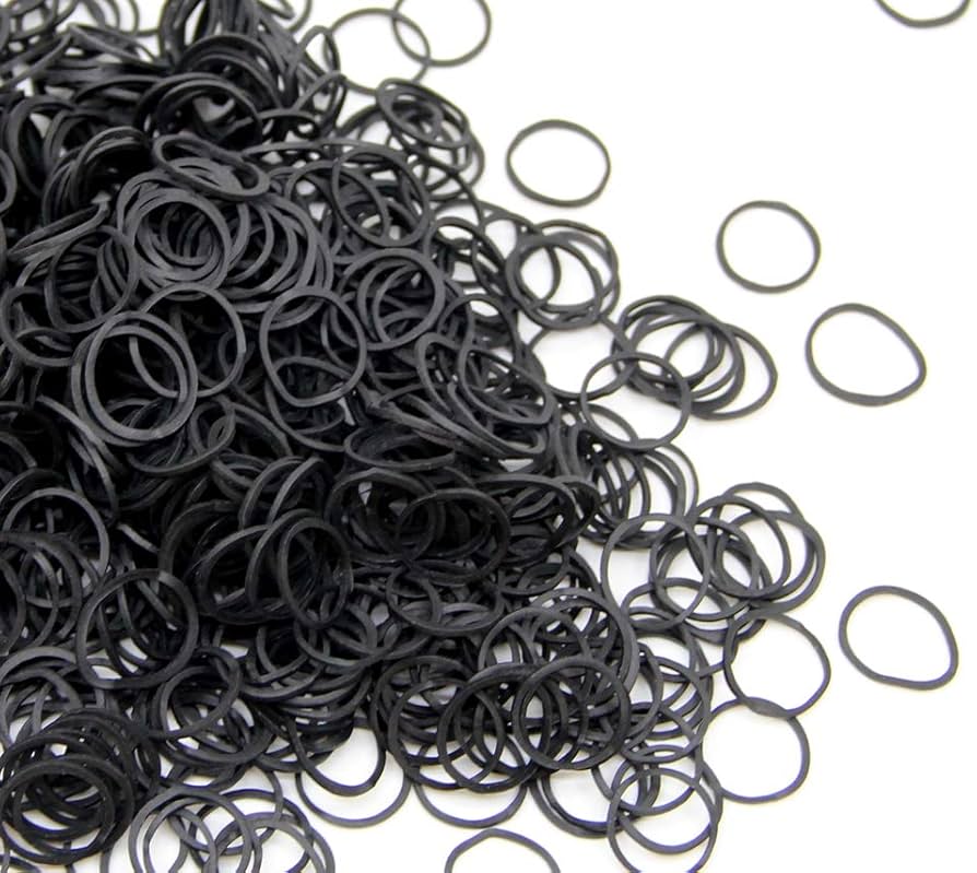 BP - HAIR ACCESSORIES MINI RUBBER BANDS BLACK 10JAR/DZ - 04-92 - [MSRP: $2.75 JAR]