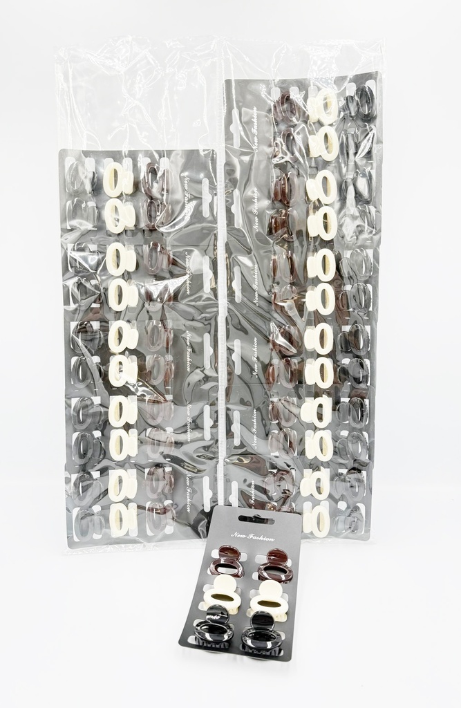 BP - HAIR ACCESSORIES (SIZE XS) JAW  CLIP OCTOPUS CUT-OUT 12CRD-6PCS/CRD - 04-160 - [MSRP: $5 CRD]