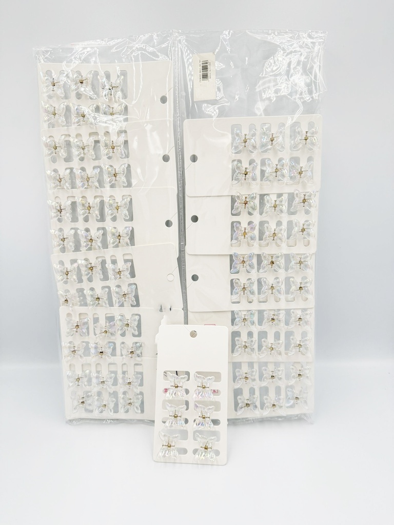BP - HAIR ACCESSORIES (SIZE XS) JAW  CLIP MIX STYLES 12CRD-6PCS/CRD - 04-161 - [MSRP: $2 CRD]