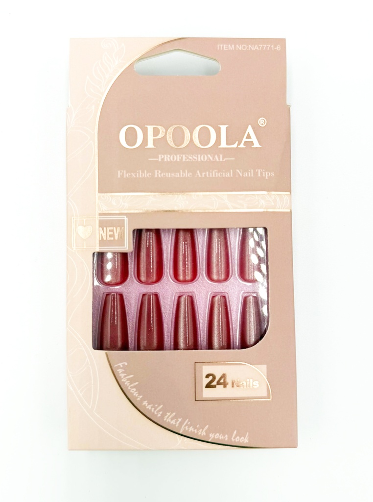 PRO COLLECTION NAIL CARE 24PCS CARD SOLID COLORS MULTI STYLE AND DESIGN CAT EYE 12 COLORS 12PK/DZ - 7771-6 - [MSRP: $5 PK]