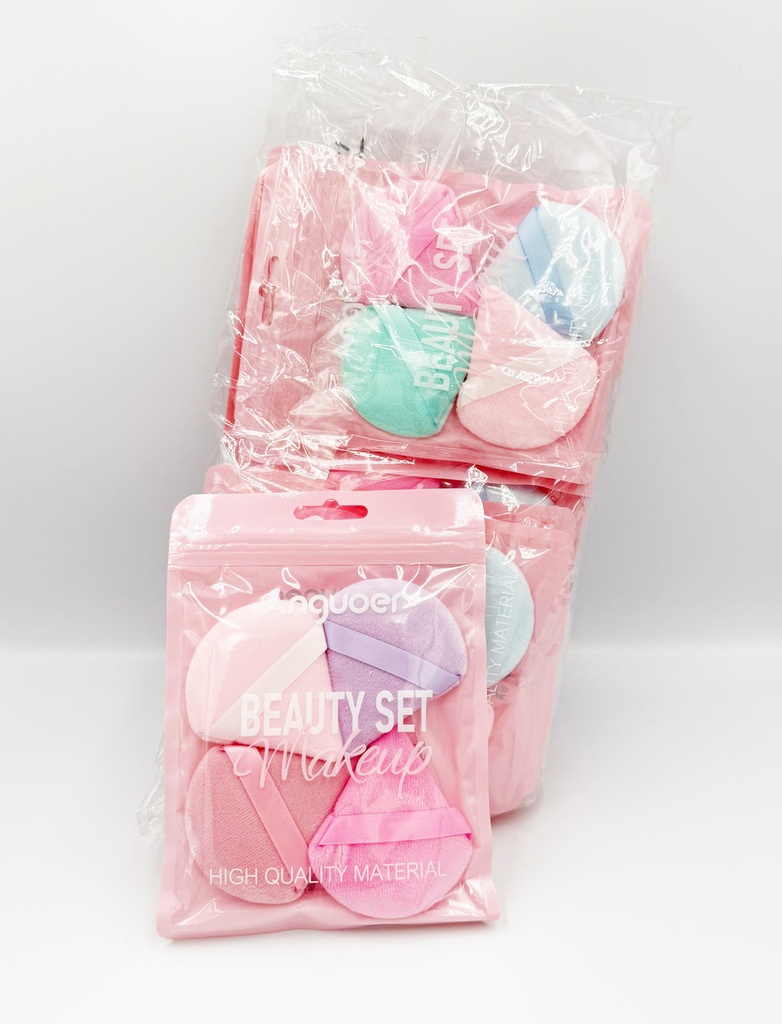ANGUOER – BEAUTY SUPPLY & ACCESSORIES – FABRIC MAKEUP APPLICATOR PAD DIAMOND – 12CT – 06-80 – [MSRP: $1 EACH]