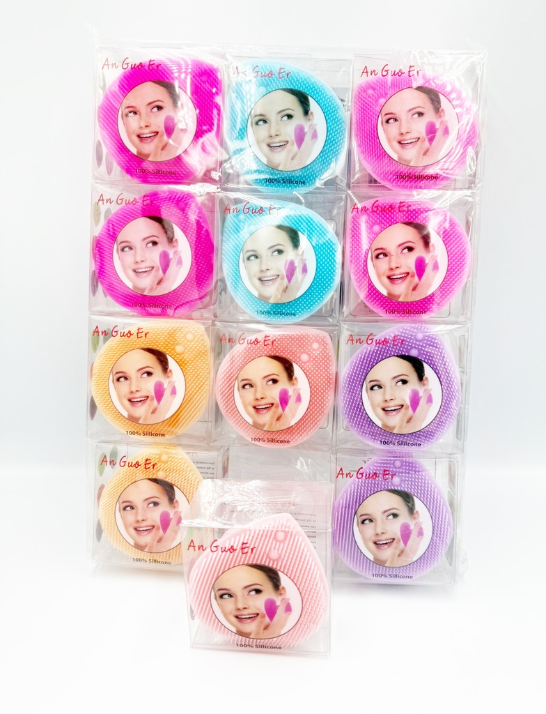 OZONE SKIN CARE REUSABLE SILICONE MAKEUP REMOVER PADS SUCTION BACK 12CT - 06-83 - [MSRP: $1.5 CT]