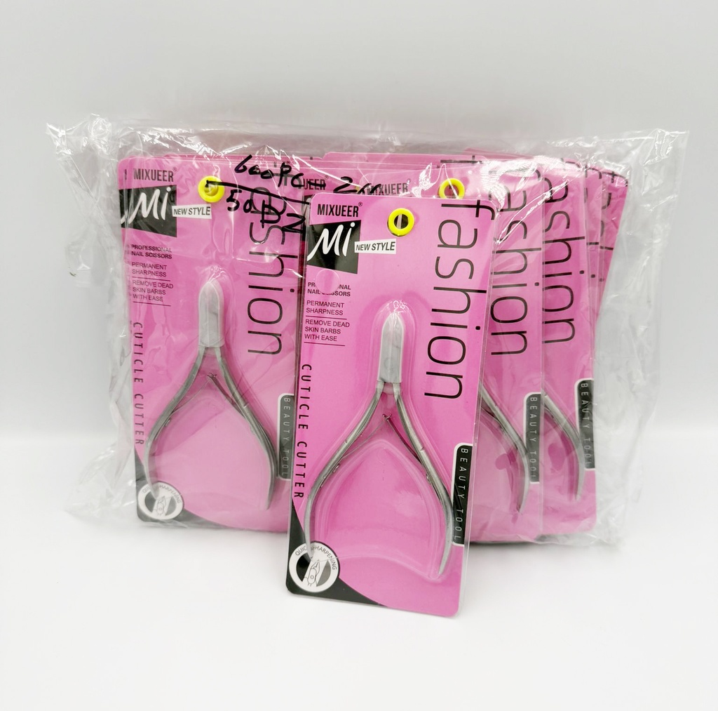 MIXUEER - PROFESSIONAL NAIL CUTICLE NIPPER STAINLESS STEEL 12CT/DZ - 085 - [MSRP: $4 PK]