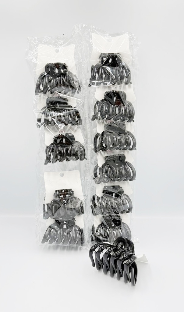 BP - HAIR ACCESSORIES JAW CLIP OCTOPUS CUT-OUT 12CT - [MSRP: $2.5 CT]