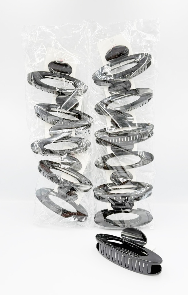 BP - HAIR ACCESSORIES JAW CLIP OVAL OPEN-FRAME 12CT/DZ - [MSRP: $2-3 CT]