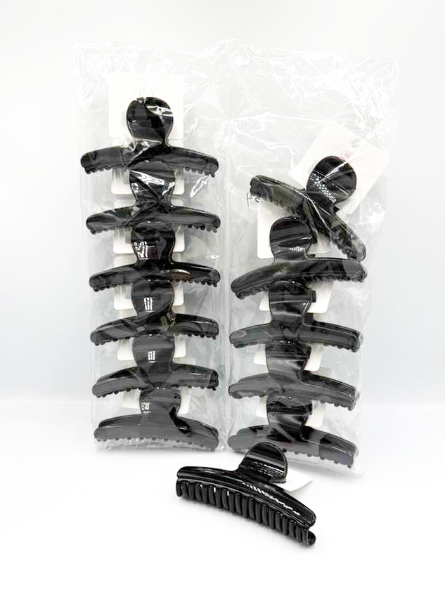 BP - HAIR ACCESSORIES JAW CLIP CURVED BAR 12CT/DZ - [MSRP: $2-3 CT]