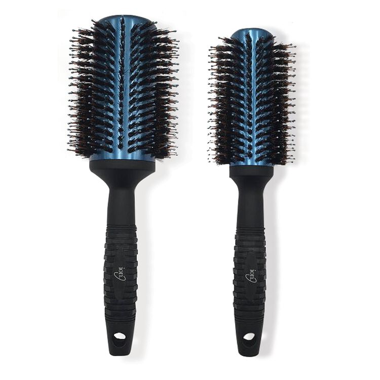 BP - HAIR CARE ACCESSORIES CERAMIC IONIC THERMAL ROUND BRUSHES BLK 1CT - [MSRP: $12-15 CT]